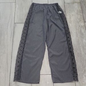 Unknown Source Black Pants  with Sheer Side Panels Size Medium 335-369